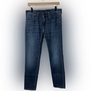 Calvin Klein Men's Slim Jeans 32x32, Dark Blue, Great for any occasion. Classic.